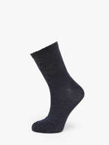 Chaussettes Pieces Bleu socks women 17078534