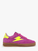 Sneakers risy en cuir-SEMERDJIAN