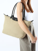 Longchamp Le pliage energy Besaces Beige-vue-porte