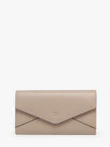 Wallet Enveloppe Leather Yves renard Beige enveloppe 29286