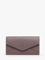 Portefeuille Cuir Yves renard Violet enveloppe 29286