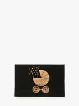 Leather Postcard Etrier Black accessoires EBM001