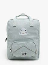 Sac  Dos 1 Compartiment Trixie Bleu animals 94