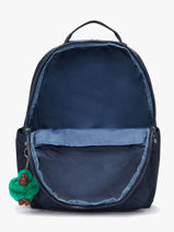 1 Compartment Backpack With 15" Laptop Sleeve Kipling Blue back to school KI5140-vue-porte