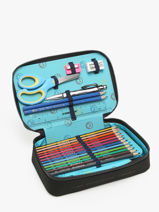 Filled Pencil Case 1 Compartment Daydream Boys Jeune premier Black daydream boys B-vue-porte