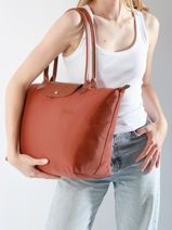 Longchamp Le pliage green Besaces Marron-vue-porte