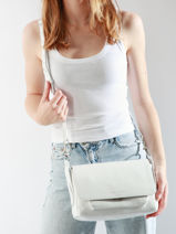 Sac Bandoulire Diane S Vedette Cuir Paul marius Blanc vedette DIANSVED-vue-porte