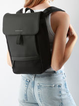 1 Compartment Backpack With 13" Laptop Sleeve Kapten and son White backpack S-vue-porte