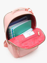 Bobby Backpack 1 Compartment Jeune premier Pink daydream girls G-vue-porte