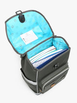 2-compartment Ergomaxx Backpack Jeune premier Green daydream boys B-vue-porte