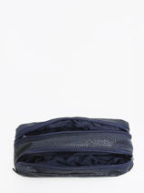 2-compartment Pouch Boheme Caramel et cie Blue boheme FI-vue-porte