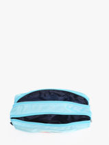 2-compartment Pouch Boheme Caramel et cie Blue boheme FI-vue-porte