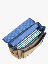 Cartable 2 Compartiments Caramel et cie Marron fier GA-vue-porte