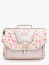 Cartable 2 Compartiments Caramel et cie Rose boheme FI