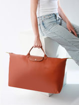 Longchamp Le pliage green Sacs de voyage Marron-vue-porte