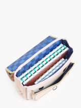 Cartable 1 Compartiment Caramel et cie Rose boheme FI-vue-porte