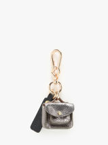 Leather La Breloque Bag Charm Paul marius Silver breloque BRELOGEO-vue-porte