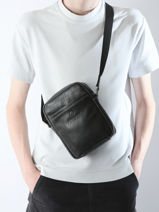 Crossbody Bag Serge blanco Black marfa MAR13010-vue-porte