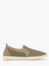 Moccasins Ilse jacobsen Green men TULIP140