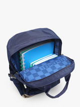 Sac  Dos 1 Compartiment Caramel et cie Bleu boheme FI-vue-porte