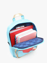 Mini Backpack Caramel et cie Blue boheme FI-vue-porte