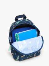 Mini Backpack Pret Blue think happy thoughts 4154-vue-porte