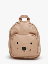 Mini Backpack Kidzroom White beary excited 4725