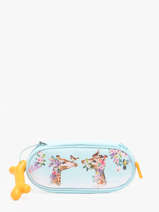 Pencil Case Oak 1 Compartment Stones and bones Blue girls G