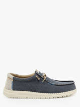 Mocassins Wally Coastline Jute Hey dude Bleu men 40952