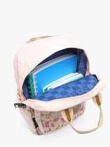 Sac � Dos 1 Compartiment Caramel et cie Rose boheme FI-vue-porte