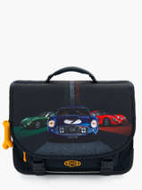 Cartable 2 Compartiments Lily Boys Stones and bones Noir boys B