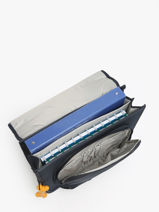 Cartable 2 Compartiments Lily Boys Stones and bones Noir boys B-vue-porte