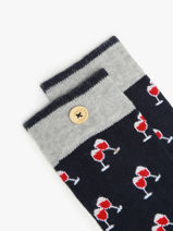 Socks Cabaia Blue socks men VIR-vue-porte