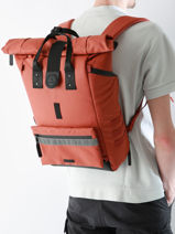 Explorer Backpack Cabaia Orange adventurer EXPLORER-vue-porte