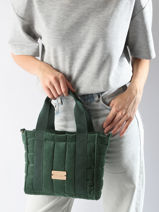 Shoulder Bag Ixora Cotton Woomen Green ixora WIXO11-vue-porte