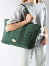 Shopping Bag Ixora Woomen Green ixora WIXO21-vue-porte
