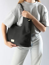 Shoulder Bag Muscari Woomen Black muscari WMUS04-vue-porte