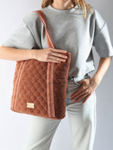 Shoulder Bag Lotier Woomen Orange lotier WLOT62-vue-porte