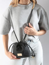 Shoulder Bag Muscari Woomen Black muscari WMUS08-vue-porte