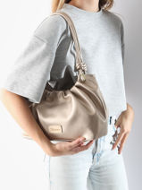 Sac Port� �paule Amaryllis Woomen Beige amaryllis WAMR09-vue-porte