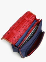 2-compartment Satchel Snowball Blue liberty 46338-vue-porte