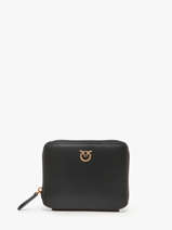 Wallet Love Bag Icon Leather Pinko Black love bag icon A0F1