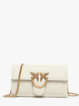 Sac Bandouli�re Love Bag Icon Cuir Pinko Beige love bag icon A0F1