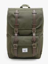 1 Compartment Backpack With 13" Laptop Sleeve Herschel Green classics 11391