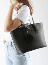 Cabas Format A4 Gallantry Noir format a4 HJ9389-vue-porte