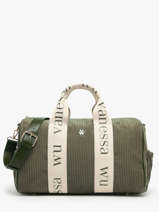 A4 Size Shoulder Bag Velours Vanessa wu Green velours MA0085