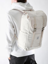 Sac � Dos 1 Compartiment + Pc 15" Herschel Blanc classics 11397-vue-porte
