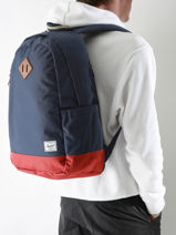 Sac  Dos 1 Compartiment + Pc 15" Herschel Bleu classics 11403-vue-porte