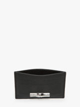 Longchamp Le roseau Bill case / card case Black-vue-porte