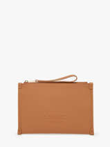 Leather Jour Pouch Lancel Brown jour A13174
